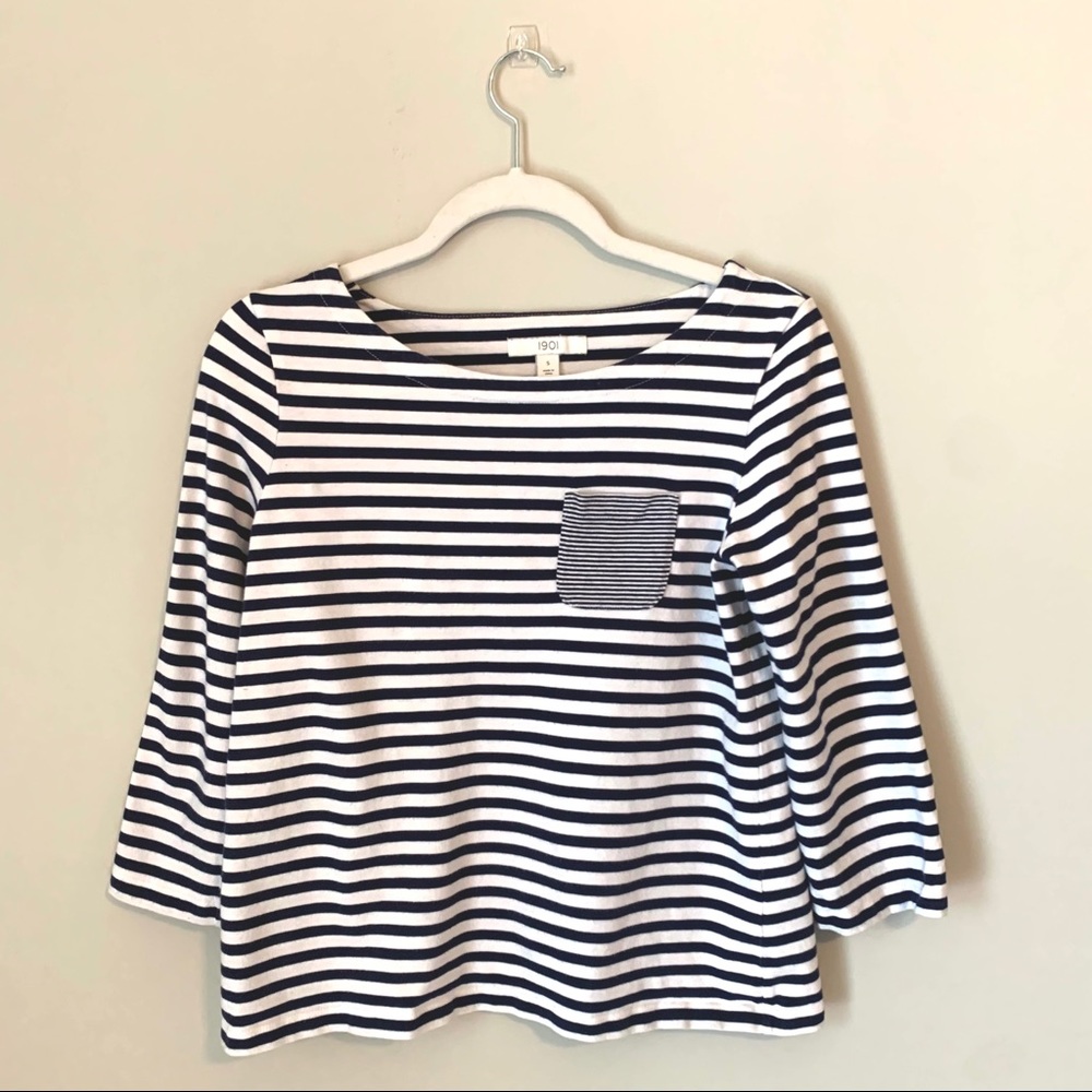 Black & White Striped Top
